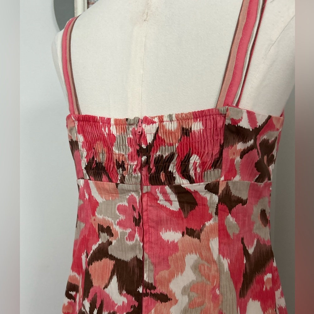 R&K Originals Dress Cross Over V-Neck Empire Waist Fit/Flare Smocked Back Size 6 - Picture 7 of 15
